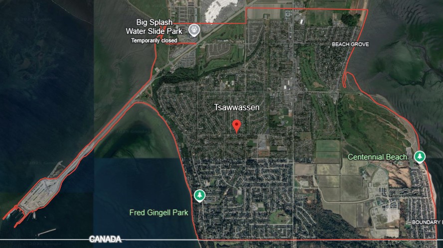 Tsawwassen Satellite Image